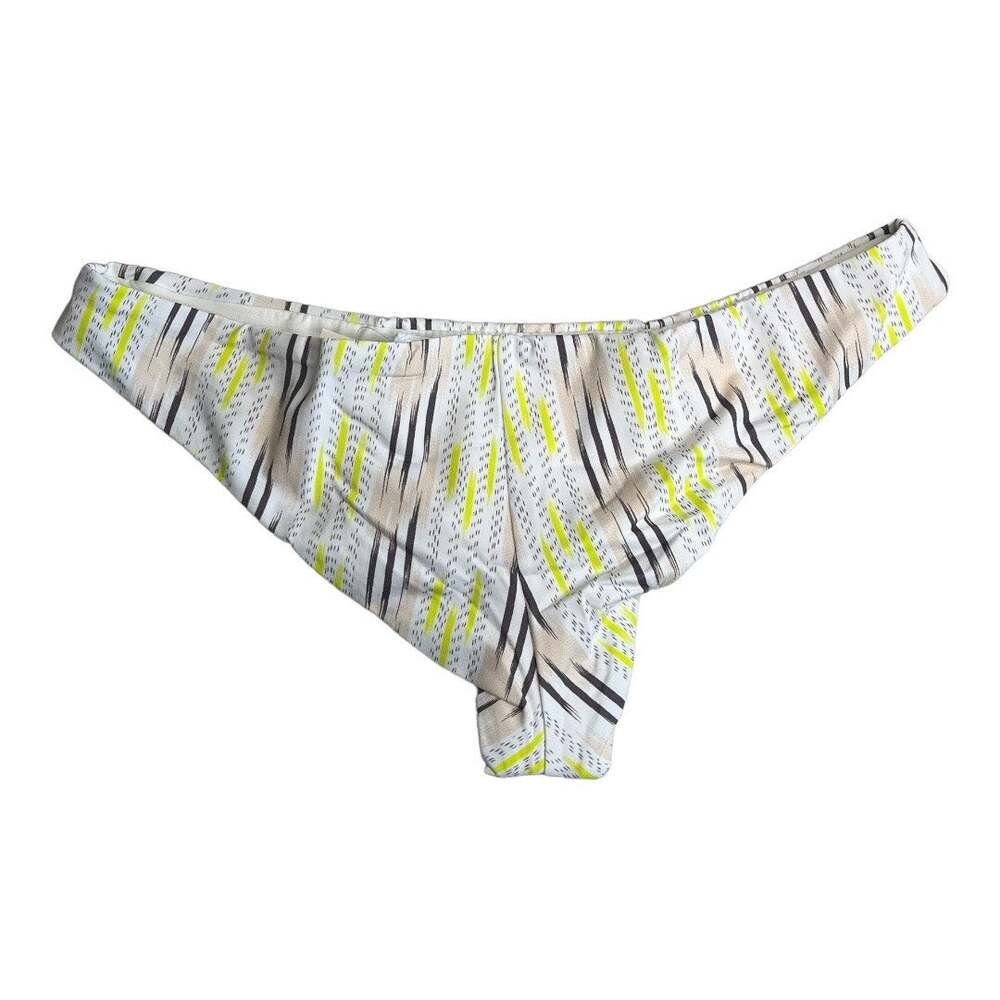 Eberjey Dream Catcher Coco white neon green low waist bikini bottoms NWT Large - Picture 2 of 4